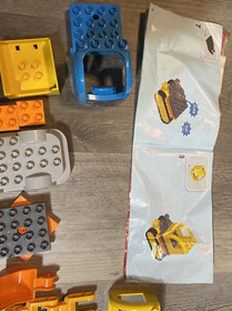 Lego Duplo 10812 Town Truck & Tracked Excavator Construction Set Incomplete