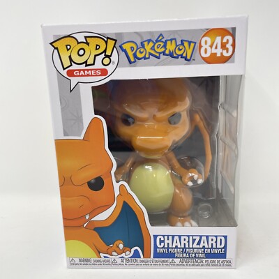 Figurine Funko POP Dracaufeu (Charizard) Pokémon #843 - Vinyle - Échelle 1:22 - Neuf Sous Blister