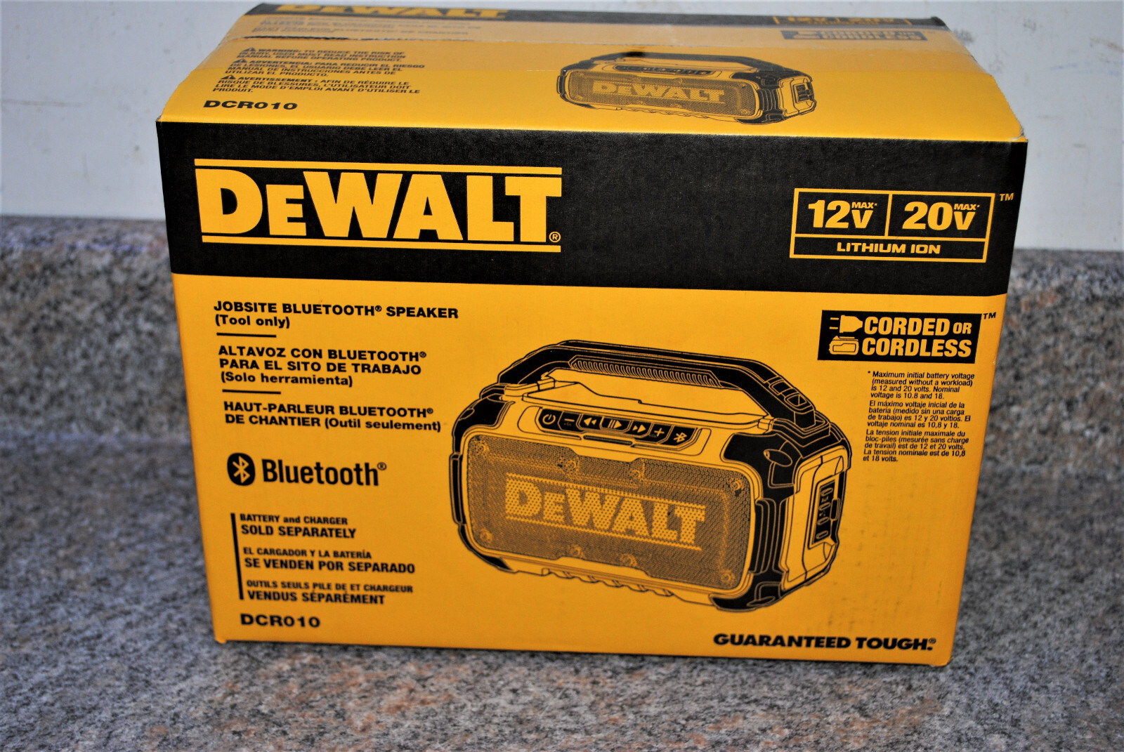 DEWALT DCR010 20-Volt Max Bluetooth 