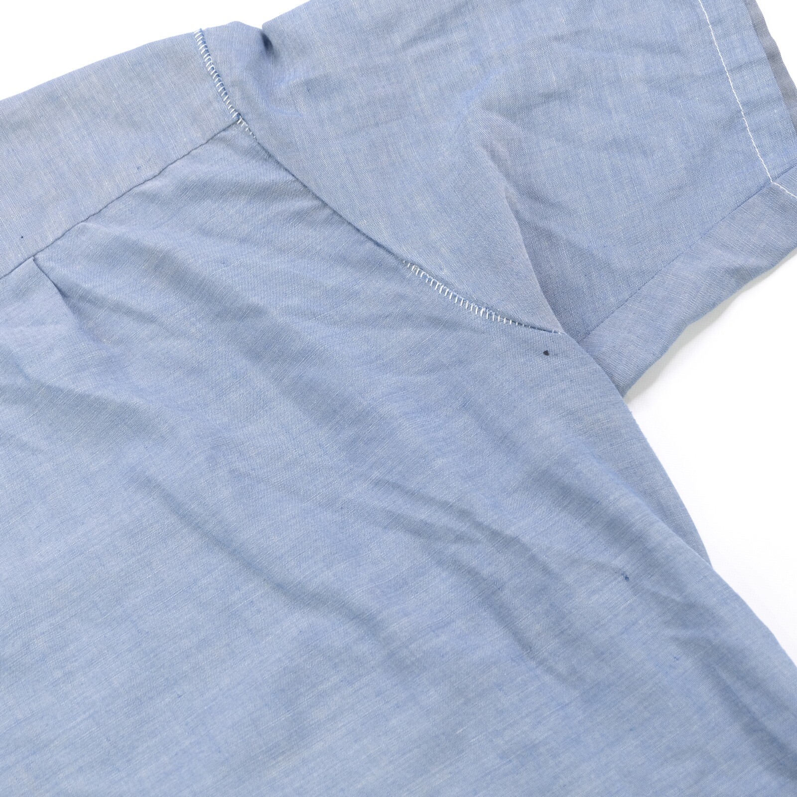 Rare Vintage BIG MAC Button Front Collared Short Sleeve Casual Shirt 80s Blue image 8