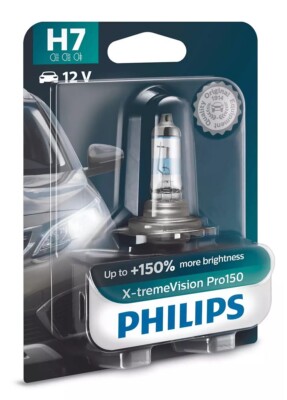 Philips H7 12V 55W PX26d X-treme Vision Pro150 1pc