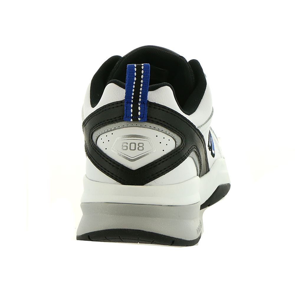 NEW Mens NEW BALANCE 608v5 White Navy Black LEATHER Cross Training