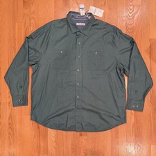 Tommy Bahama Beach Fire Flannel Men XL Big 1XB Button Shirt Trout Green 148 NWT