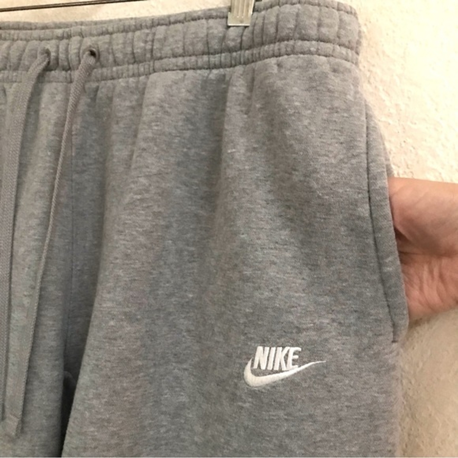 Nike heathered gray thick drawstring sweatpants X… - image 2