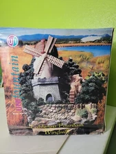 Village Tabletop Water Fountain: The Windmill Vintage 1990s W/box Home Garden
