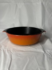 VTG Anchor Hocking 438 Orange and Black 2 QT Made In USA
