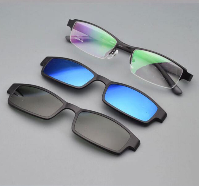 Square Plastic Sunglasses 53mm RX-Able UV Protection Travel Case Fashion Retro Square Sunglasses UV400 Protection HD Sun  main image 2