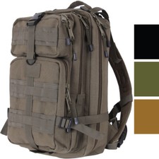 Tactical Canvas Medium Transport Pack MOLLE Assault Backpack Military Army Bag