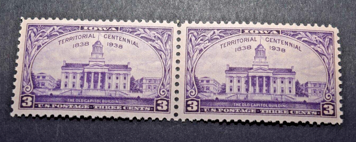 2 - 1938 US Scott #838 - 3 Cent - Iowa Territory - MNH/OG/VF | eBay