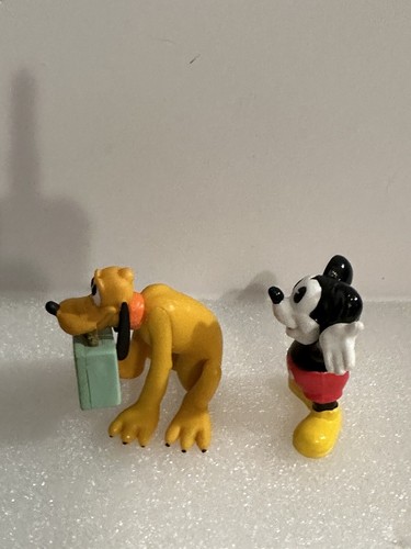 Vintage Disney Mickey Mouse And Pluto Mini PVC Figures Collectible 2” - Picture 4 of 6