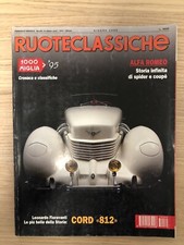 RUOTECLASSICHE 85 1995 POSTER ALFA ROMEO GTA JUNIOR, CORD 812, TRIUMPH TRIDENT