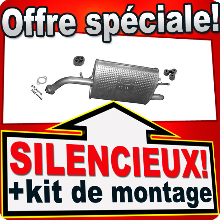 Silencieux arriere Chevrolet Spark resout le bruit d echappement M300 1.0 1.2