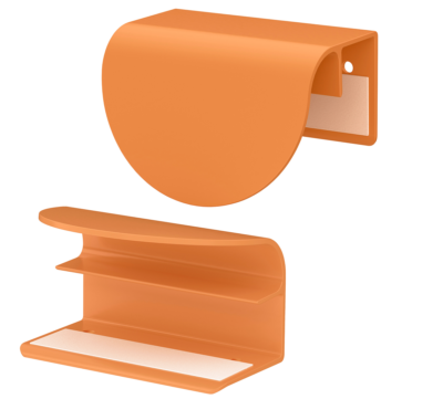 IKEA LATMASK Clip-On Handle, Orange, Aluminum 2⅜