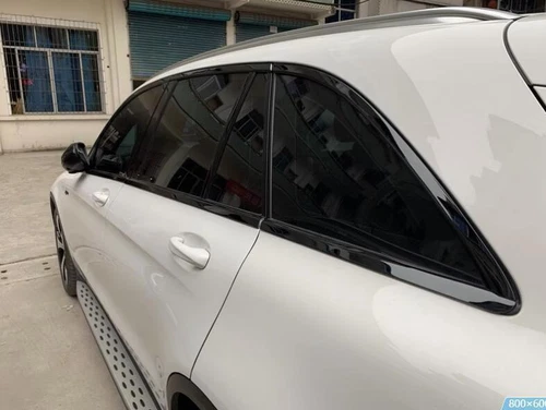 Car Window Trim Strip Cover Glossy Black For Mercedes Benz GLC-Class 2018-2021 - Bild 3 von 9