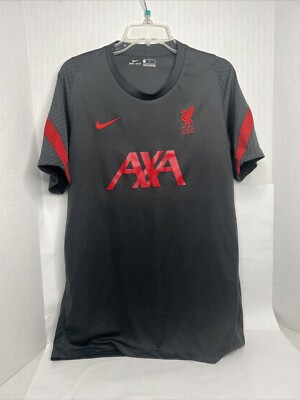Nike Liverpool FC Shirt Mens L Large Gray Short Sleeve Gym