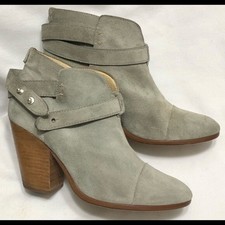 Rag & Bone Harrow Suede Leather Ankle Boots W...