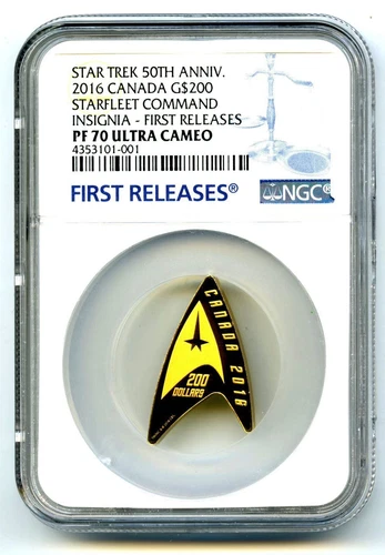 2016 $200 CANADA GOLD STAR TREK NGC PF70 UCAM DELTA COIN FIRST RELEASES POP1 001