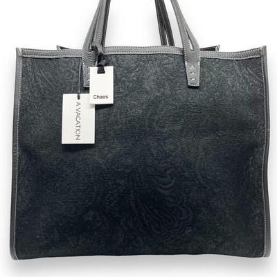 A VACATION Big Cube Paisley Black Bag 13.5×15.7×15.7 inch | eBay