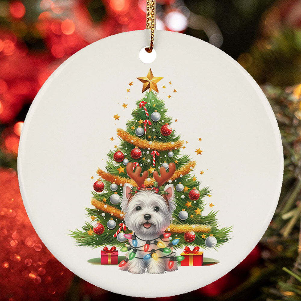 Westie Christmas Tree West Highland Terrier Ornament West Highland