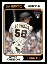 2023 Topps Heritage #353 Bryce Johnson NM Near Mint RC Rookie Giants ID:75843