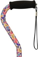 NOVA Designer Butterfly Walking Cane with Offset Handle, Lightweight Adjustable