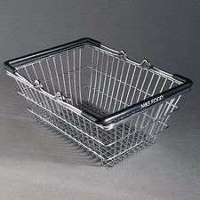 M&S Marks and Spencer Little Shop 2 mini shopping basket cart trolly collectable