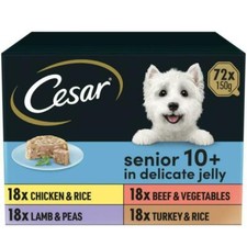 Cesar Senior 10+ In Delicate Jelly 24 x 150g 5.03 per kilo