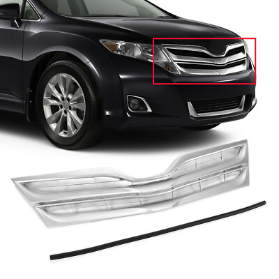 Fits  2013-2016 Toyota Venza Front Bumper Grille Upper Grill Chrome NEW