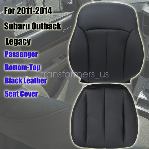 For 2010-2014 Subaru Outback Front Bottom & Back Black Seat Cover Perforated - Foto 96 di 130