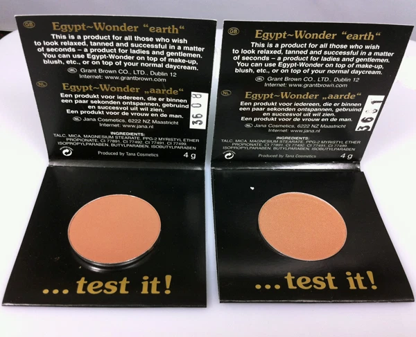EGYPT WONDER EGYPT-WONDER 1 x PEARL + 1 x SPORT MATT COMPACT POWDER FAKE TAN BRONZER PROBEN