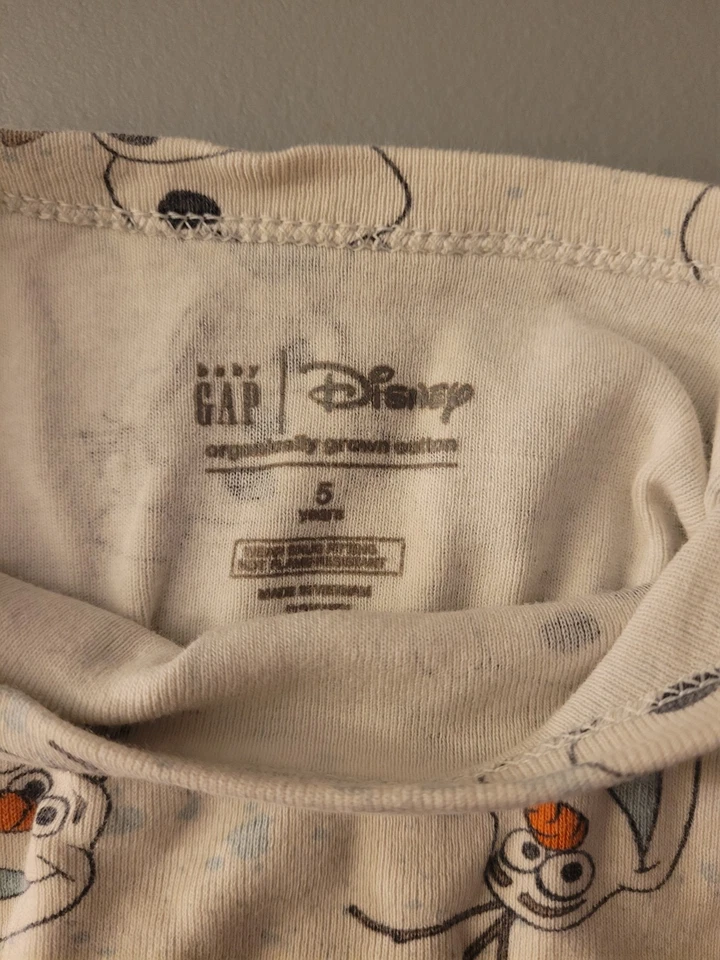 Pijama BabyGap Disney Talla 5 Olaf Frozen Foto 4 de 4