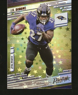 J.K. Dobbins 1 2021 Panini Prestige - #23 Xtra Points Astral