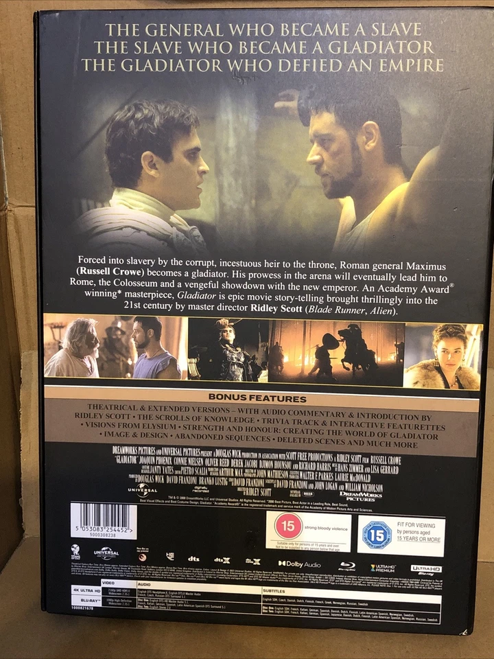 Gladiator [Titans of Cult - Supreme Edition] [4K Ultra HD] [2000] [Blu-ray] - Image 2 of 4