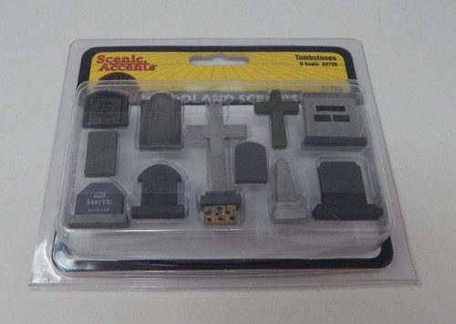 LÁPIDAS DE CEMENTERIO DE TREN escala O Woodland Scenics # 2726 | Zustand: New