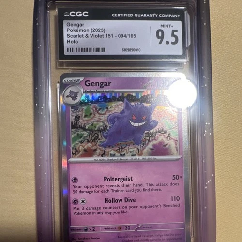 New ListingPokémon Gengar Sv: Scarlet & Violet 151 Holo Rare CGC 9.5 094/165 2023