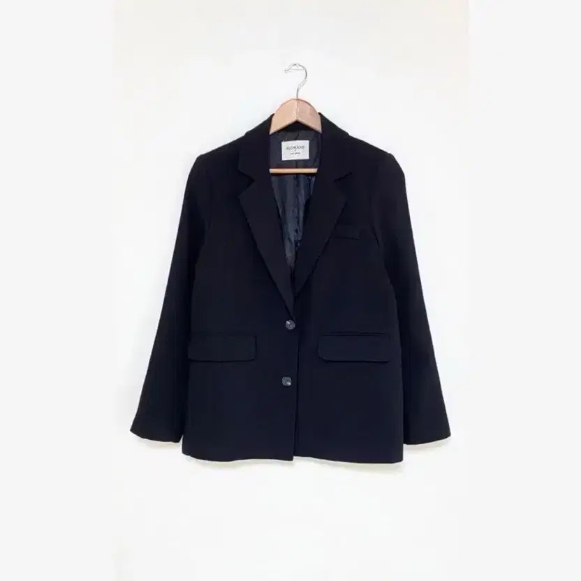 Black Basic Double Button Single-Breasted Blazer … - image 1