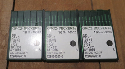 NEW Groz-Beckert 129826265 Size 160/23 - SY 1955 Sewing Machine Needles 30 Pack