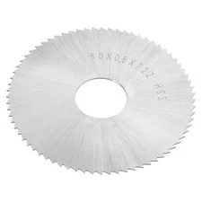 60mm Dia 16mm Arbor 0.5mm Thick 72 Tooth HSS Circular Saw Blade
