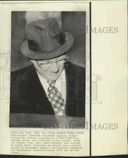 1974 Press Photo Maurice Stans leaves New York City federal courthouse