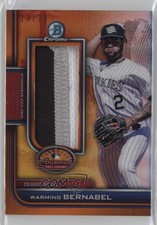 2023 Bowman Chrome 2022 AFL Relics Orange Refractor 23/25 Warming Bernabel 15ph