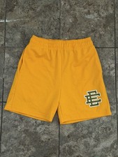 Eric Emanuel EE Mesh Shorts Yellow Gold Logo ...