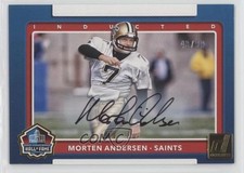 2017 Panini Donruss Inducted Auto /99 Morten Andersen #1 Auto HOF 9bp