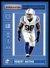 2016 Panini Rookies & Stars Team Infrastructure Robert Mathis Indianapolis Colts