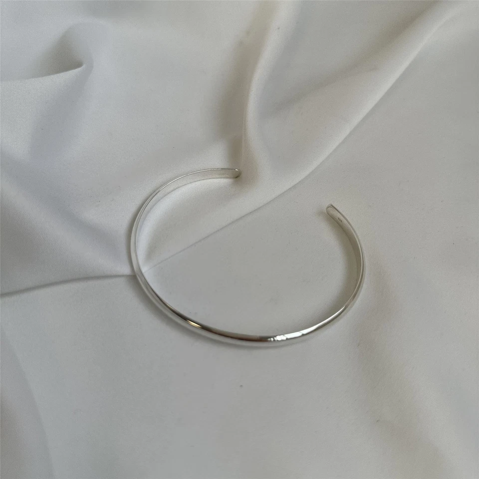 Bracelet Jonc Simple en Argent 925/1000 7,1cm - Photo 2/4