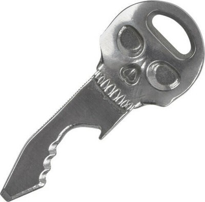 Nite Ize Keychain SkullKey Knife KMTSK-11-R3 2 1/2'' overall. One-piece stainless