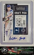 2020 Panini Contenders #DPT2-JL Justin Lange Draft Pick Ticket 2 Auto