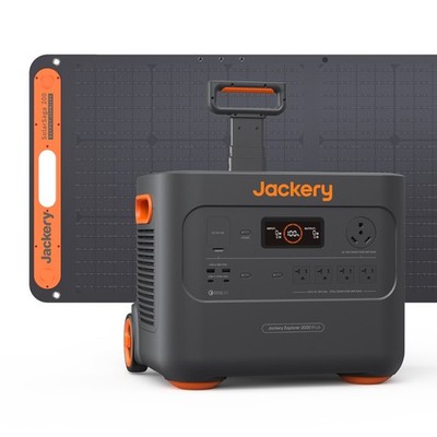 Jackery Solar Generator 2000 Plus with SolarSaga 200 Solar Panel