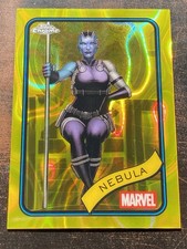 2025 Topps Chrome Marvel Comics Yellow Lava Refractor Nebula #167 NM+