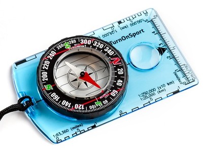Orienteering Compass - Advanced Scout for Green Orange
