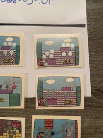 1989 Topps X 6 Super Mario Bros 2 Card NES Vintage Nintendo Rare